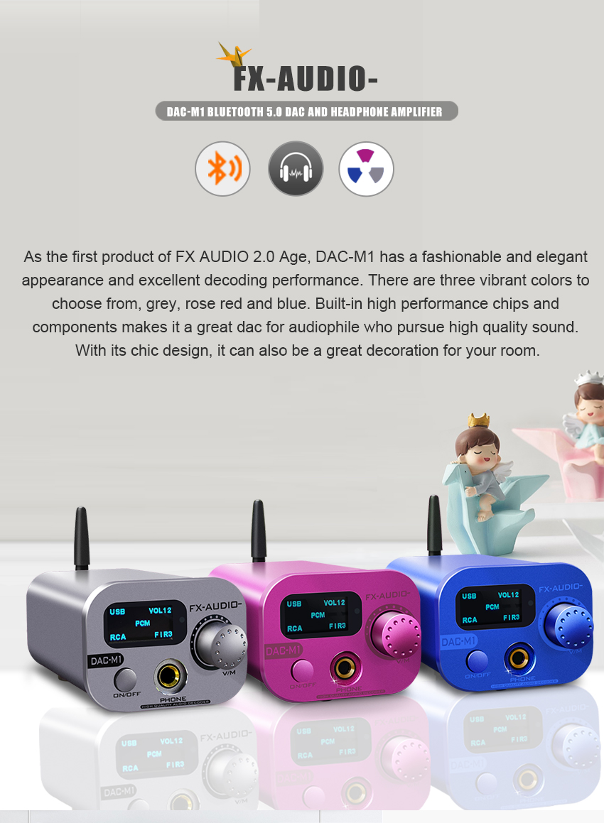 DAC-M1 Headphone amp dac-FXAUDIO Technology Co.,Limited