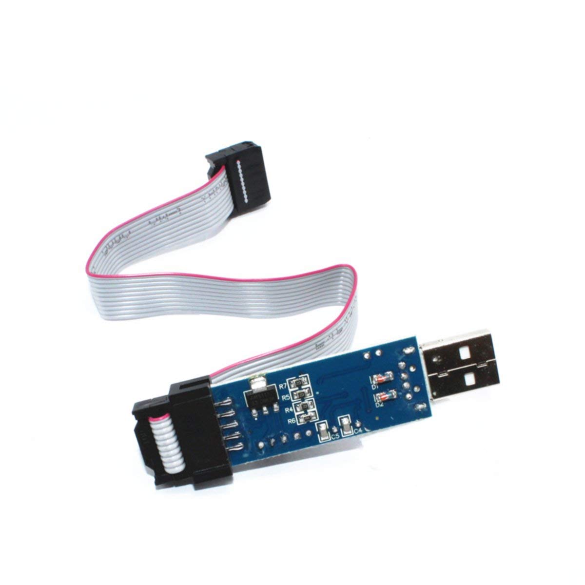 2 Stück mit Kabel USB ASP HiLetgo LC-01 51 AVR Programmiergerät ISP Downloader 3,3 V/5 V
