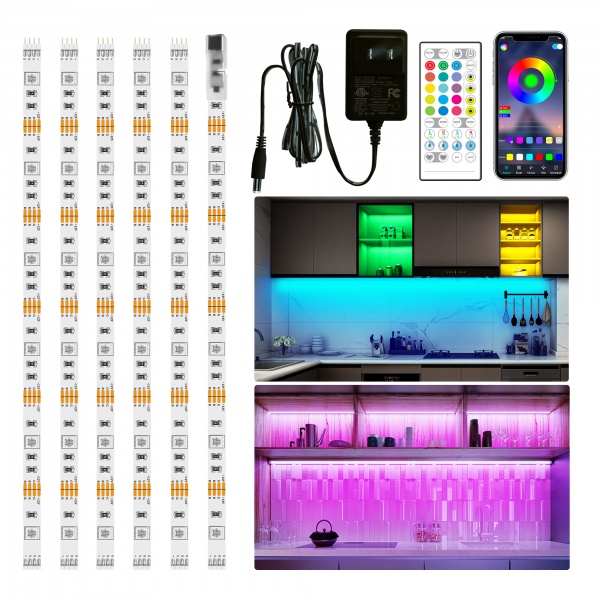 100ft LED Strip Lights, Maylit Ultra Long Music Sync Timing LED Lights for  Bedroom, Kitchen, Bar, Ceiling, Dorm Room Decor with APP and Remote  Control, RGB Color Changing LED Light Strips 