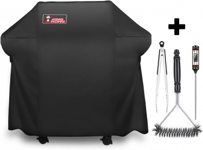 King Kong Premium 60"Grill Cover K7130 With Brush Tongs And Thermometer 