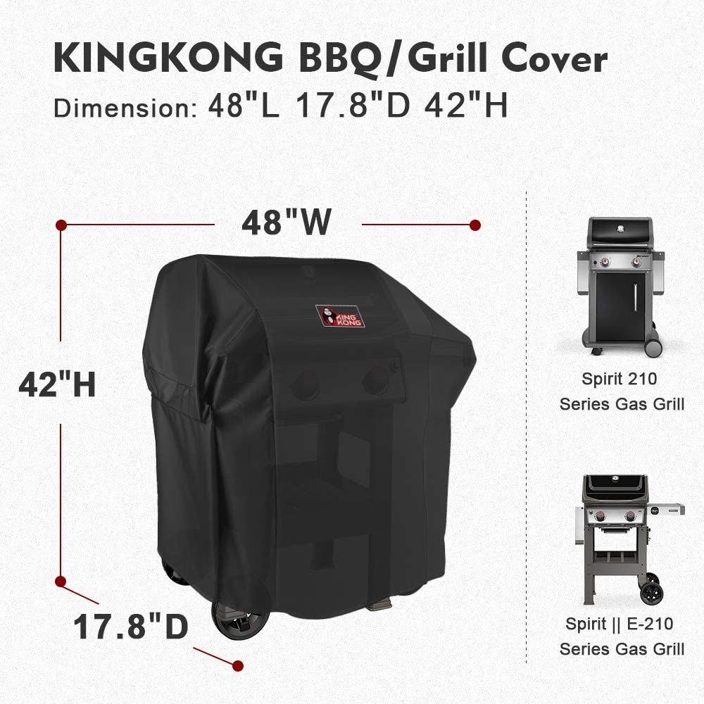 Kingkong Gas Grill Cover 7138 Cover for Weber Spirit 200 and 
