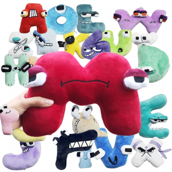 Funny Alphabet Lore Plush Toys Doll Kawaii 26 English Letters