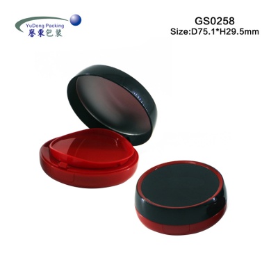 黑紅色圓形氣墊盒 GS0258