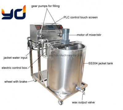 Stainless Steel Water Jacketed Soap Melting Tanks