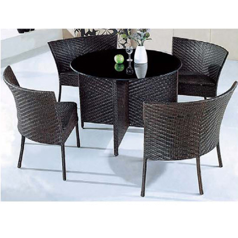 Hot Round Coffee Table Chairs Set, Rattan Round Garden Table And Chairs Set